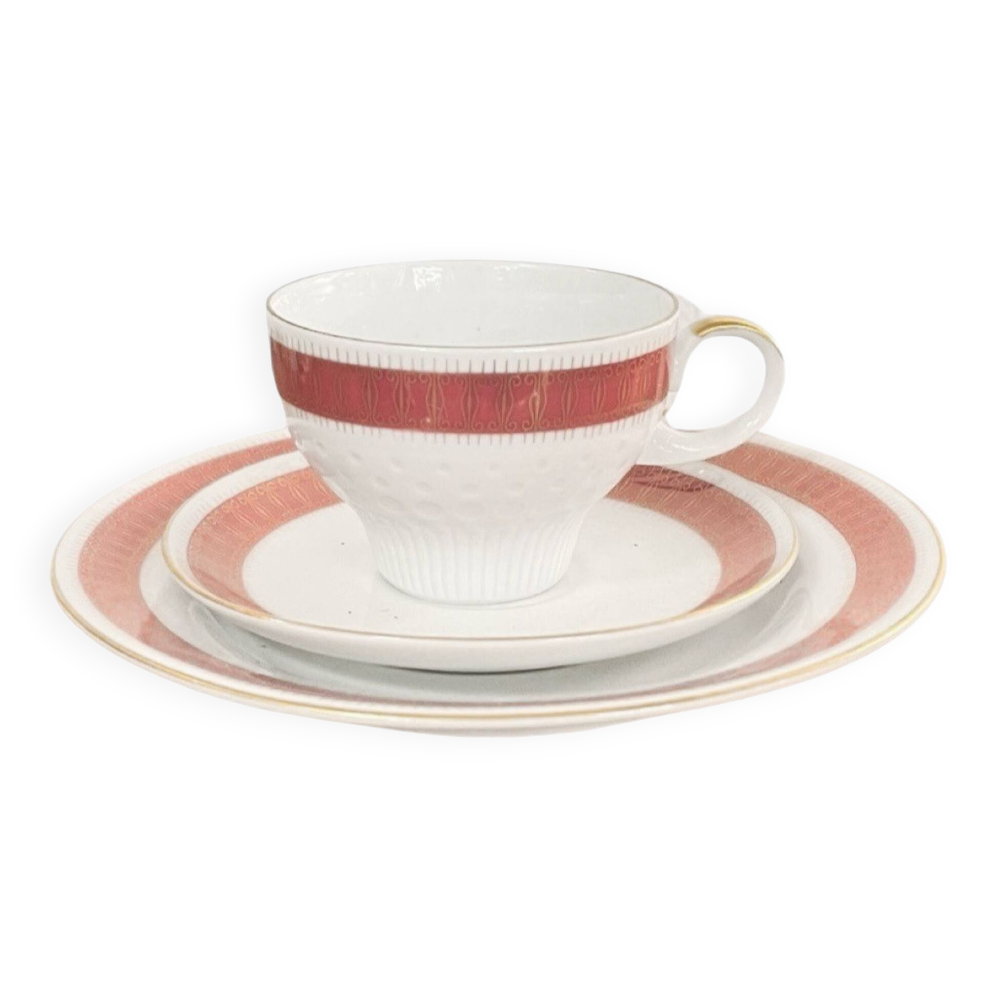 Trio, breakfast set, New Look, Kahla Volkstedt, Germany 1960s.