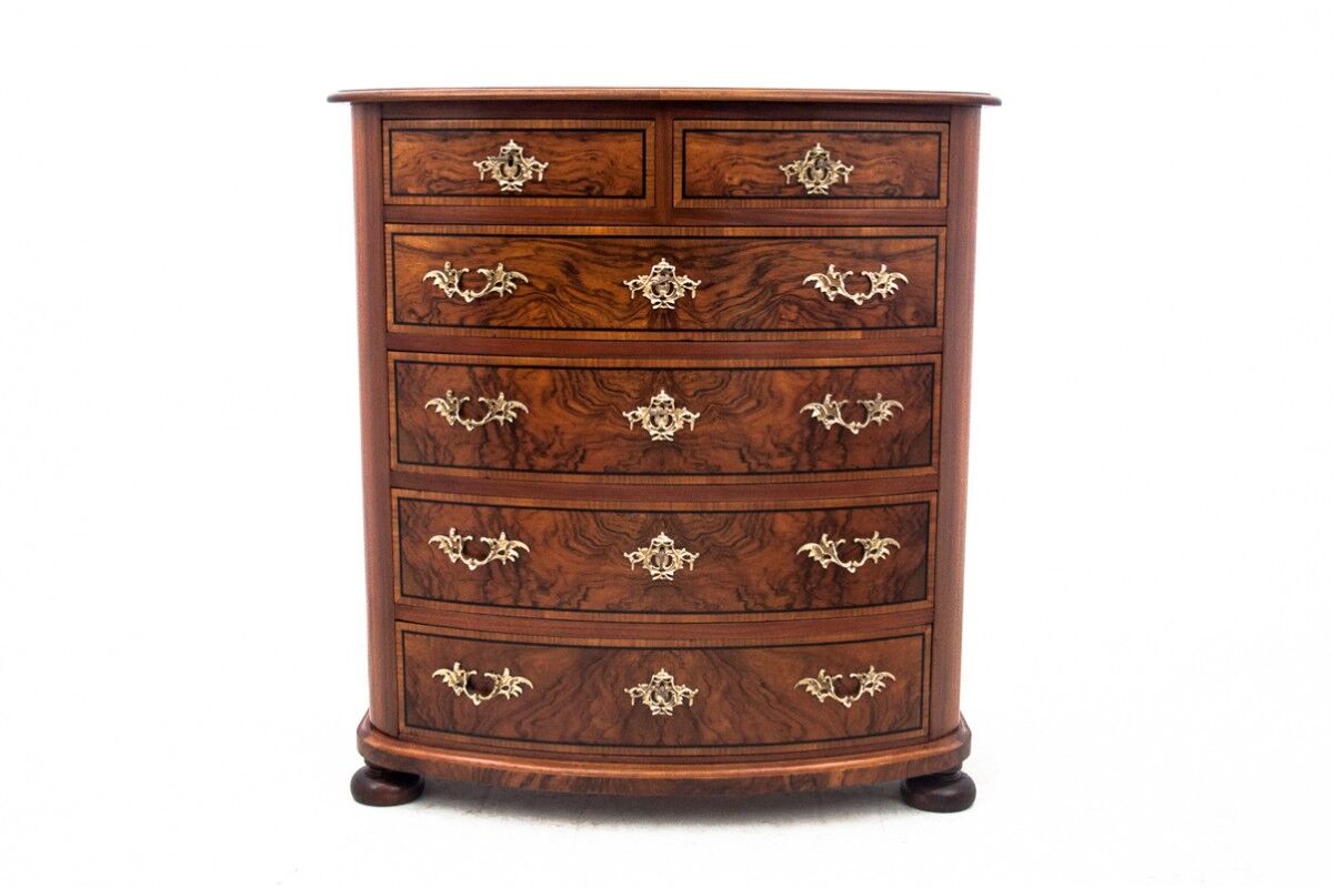 Antique chest of drawers from the turn of the 19th and 20th centuries, Northern Europe.