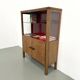 1950s Brazilian modernist library in exotic wood and lacquer