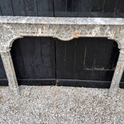 Regency fireplace in grey Ardennes marble, 18th century