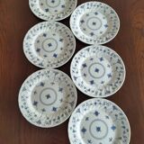 6 English dinner plates, Scandinavian decor