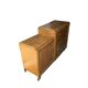 Commode asymétrique art déco chêne brut rénovée