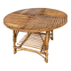 table basse rotin vintage, style Audoux et minet