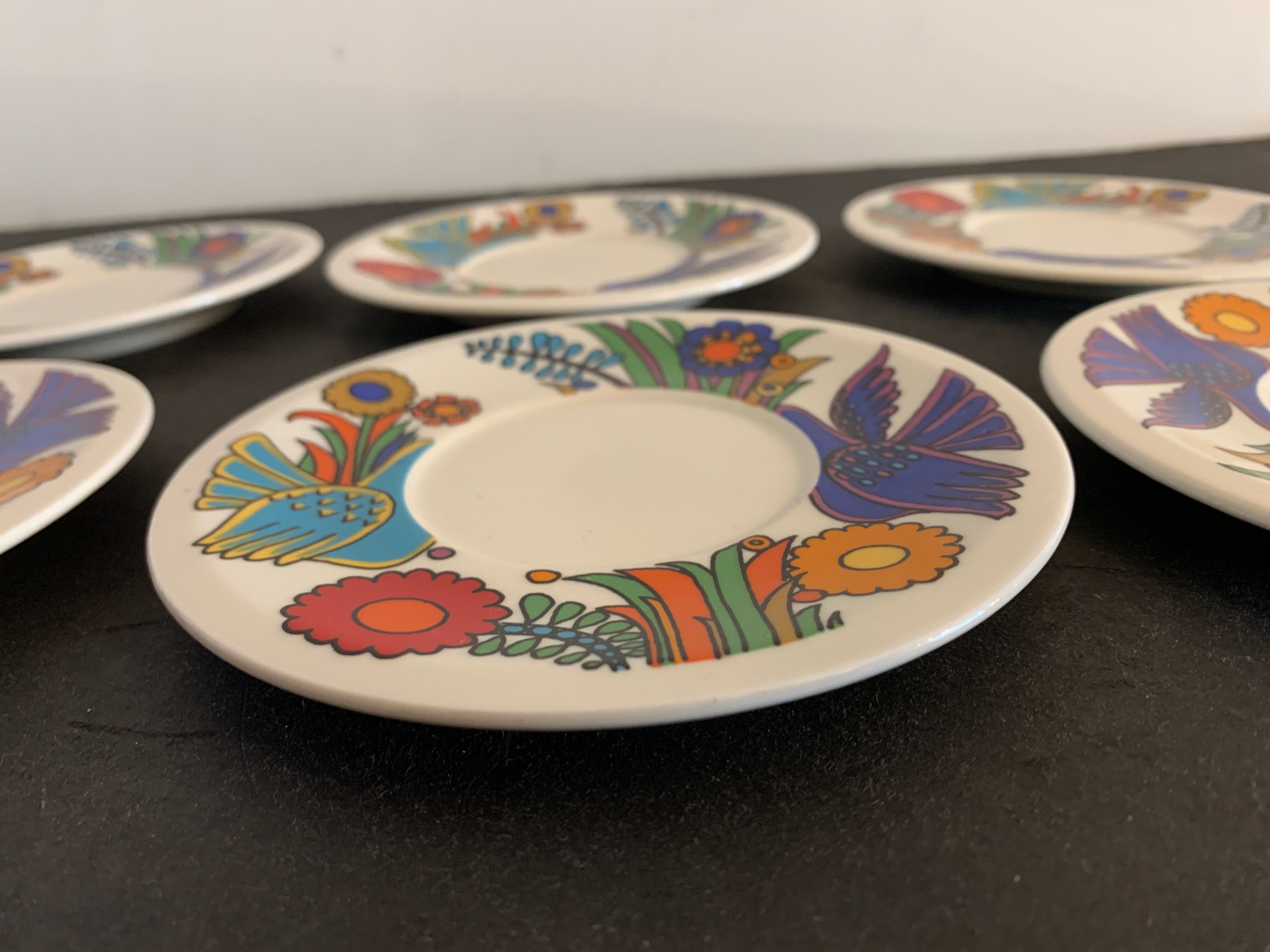 6 plates or under cups Villeroy and Boch, Acapulco model