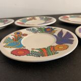6 plates or under cups Villeroy and Boch, Acapulco model