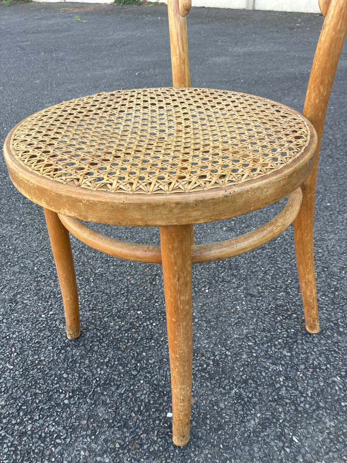 Radomsko style Thonet Baumann curved wood bistro chair
