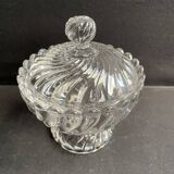 Molded crystal sugar bowl – Baccarat Twisted bamboo