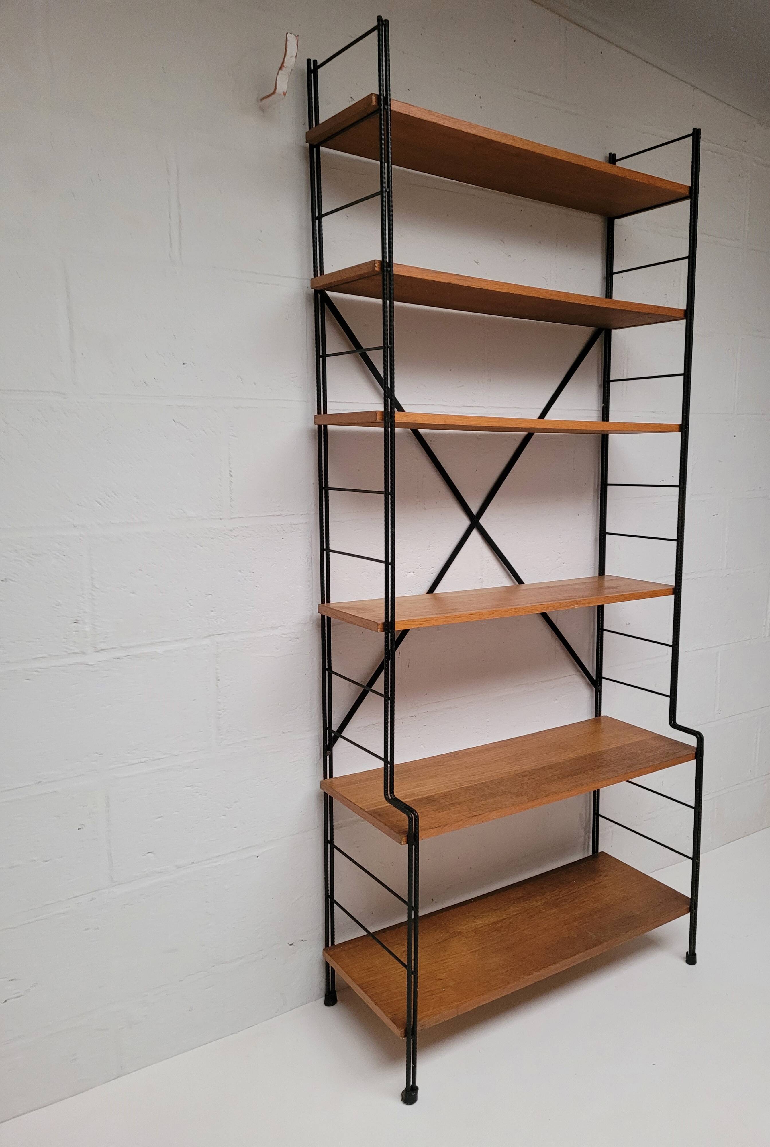 String bookcase on legs from the 50s