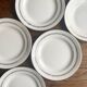 Sarreguemines Dubarry earthenware dessert plates