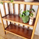 Antique bamboo shelf - bookcase