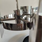 Space age chrome design chandelier suspension