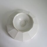 Compotier–Vintage serving plate-Cake dish–Dark pink red art deco patterns - octagonal shape