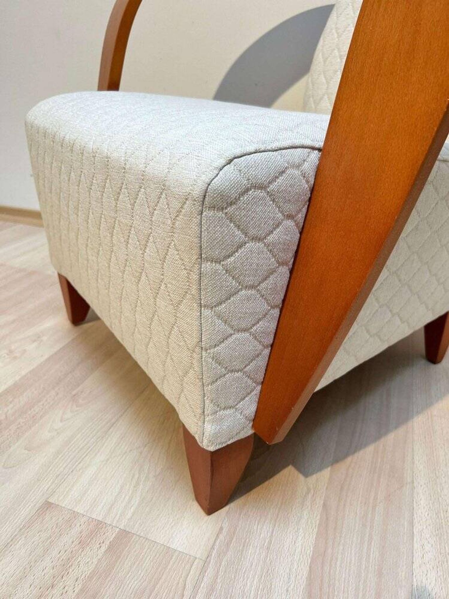 Spanish Club Chair in Beech and Plywood, 1990s