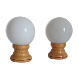 Pair of bedside lamps