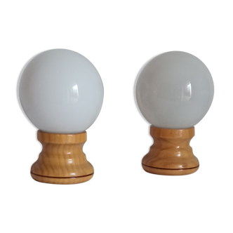 Pair of bedside lamps