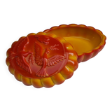 Boîte à bijoux Tchécoslovaque en verre bohème