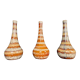 Series of three ceramic vases