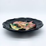 Barbotine plate with marine pattern, 1970