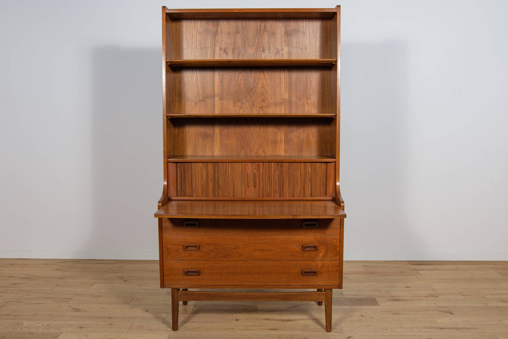 Mid-Century Teak Shelf by Johannes Sorth for Bornholm, Denmark, 1960s
