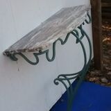 Small wrought iron console