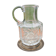 Jug / Carafe made of cut glass or crystal with its metal under-bottle.