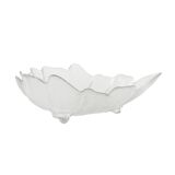 Glass leaf bowl, Danish design, 1970s, made in Denmark