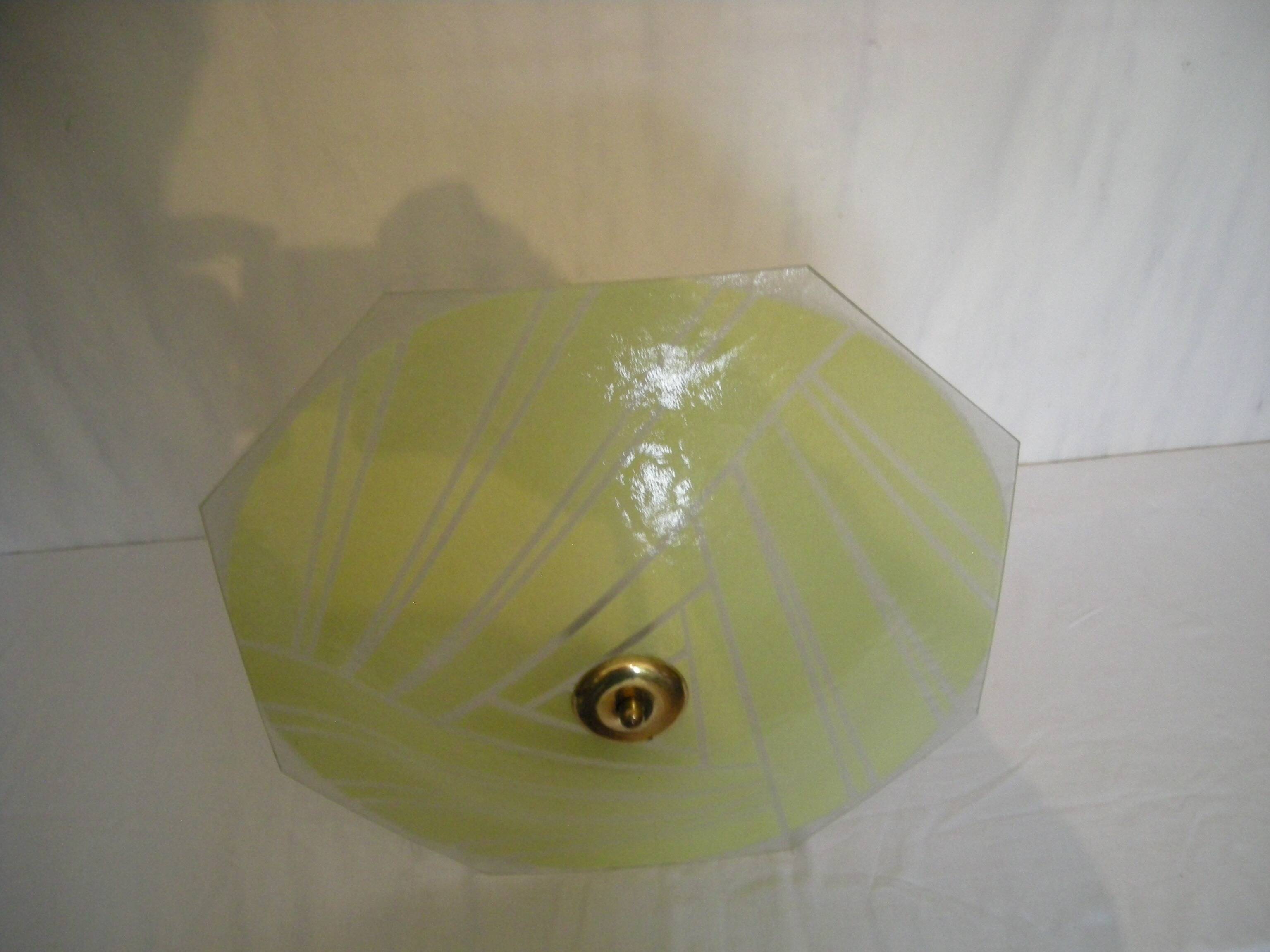 Loys Luchat art deco chandelier from the 1930s