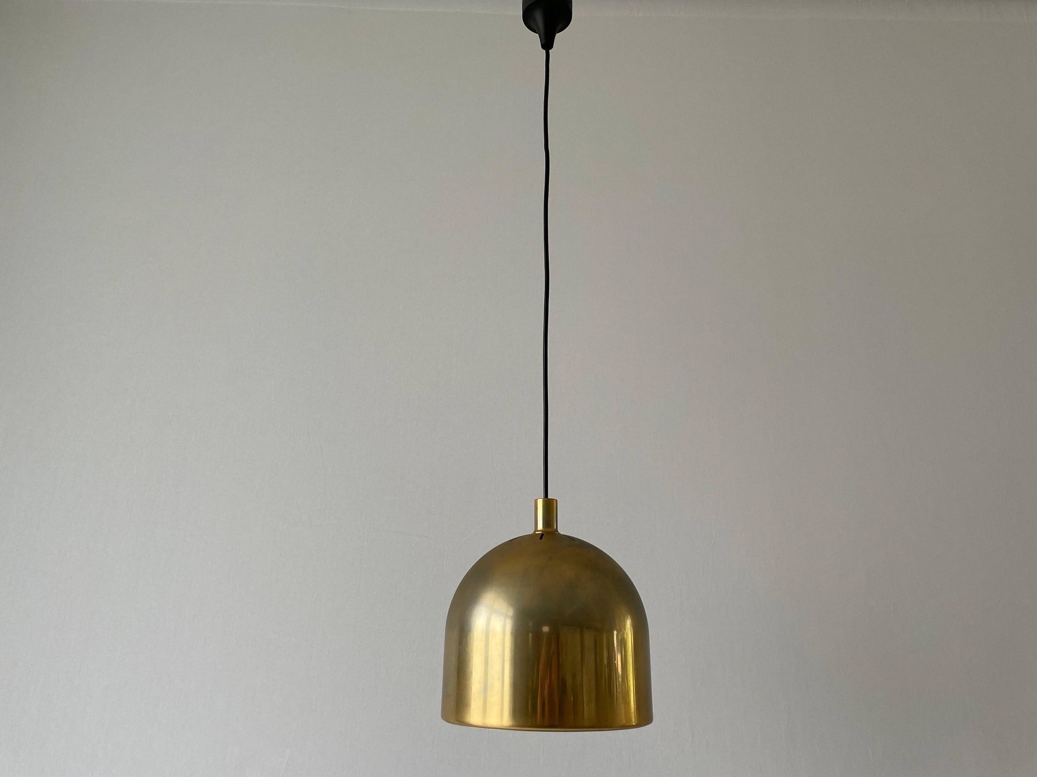Suspended lamp in gold metal A Space by Staff Leuchten, 1970s, Germany