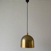 Suspended lamp in gold metal A Space by Staff Leuchten, 1970s, Germany