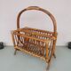 Rattan magazine rack