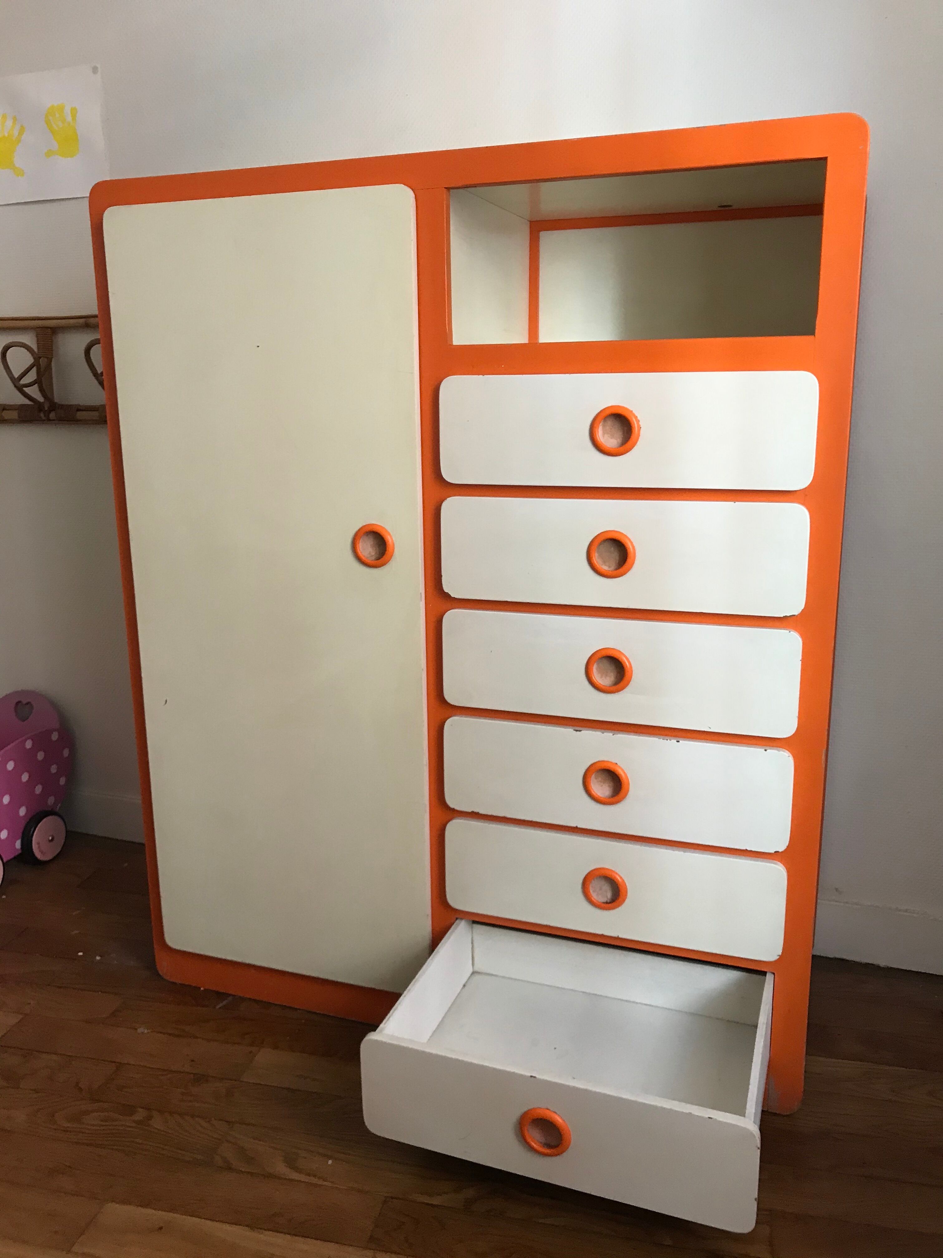 Vintage children's wardrobe