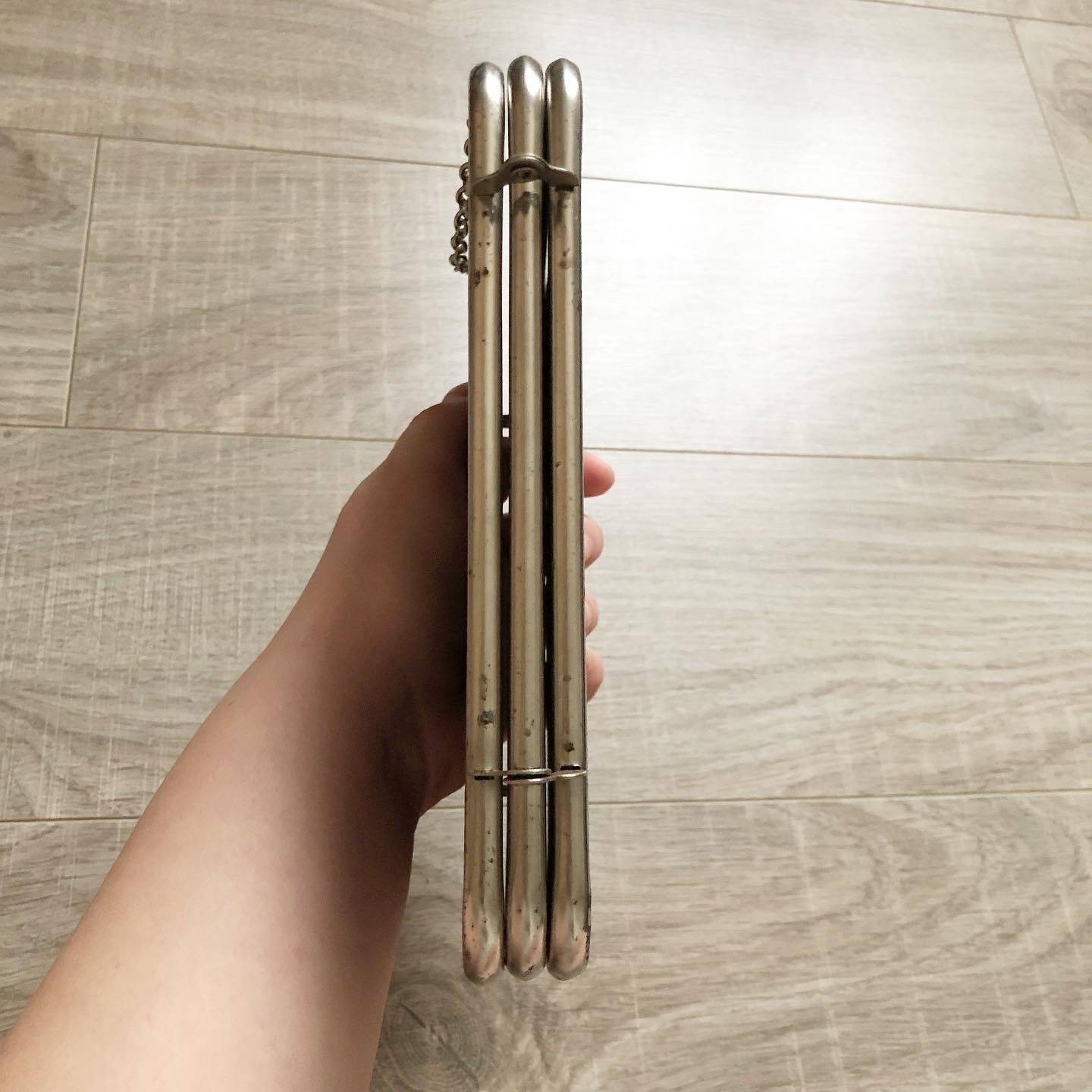 Vintage Triptych Barber Mirror