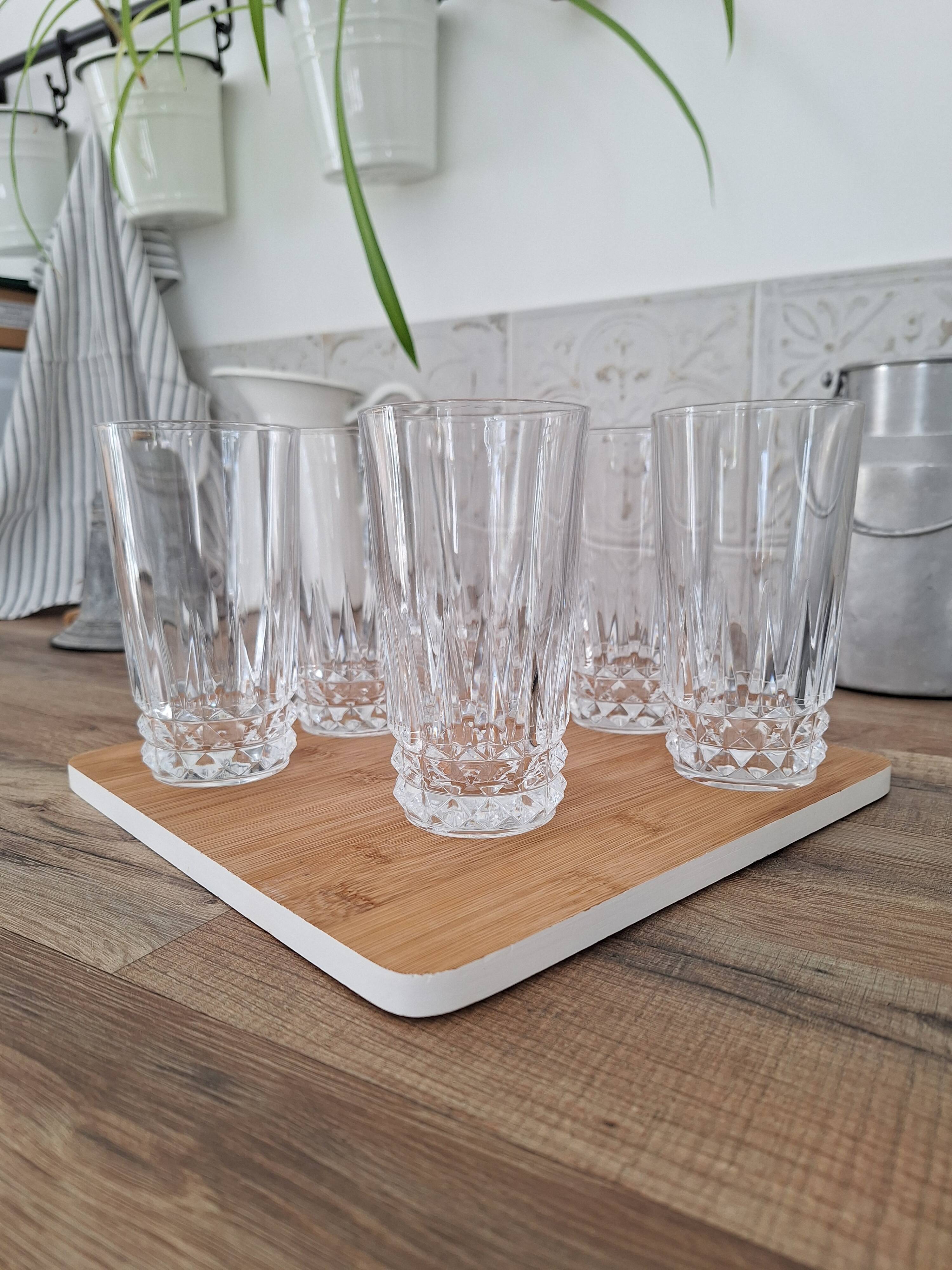Verres à eau ou apéritif en cristal