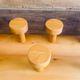 Set of two wooden pateres 60s in the Perriand style.