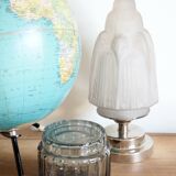 Art Deco fountain glass lamp