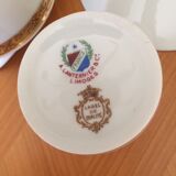 Service à café porcelaine de Limoges doré or fin A Lanternier