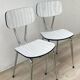Pair of VINTAGE Formica CHAIRS