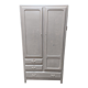 Parisian wardrobe 50s, two doors, 3 drawers, 6 shelves