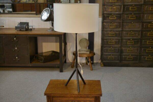 Large wrought iron lamp