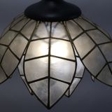 Vintage lotus flower mother-of-pearl hanging lamp