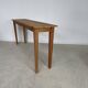 Fine console, side table or school table in wood with spindle legs 160 cm - Vintage retro