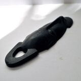 African ebony wood mask - vintage bearded head ethnic africa 22x7