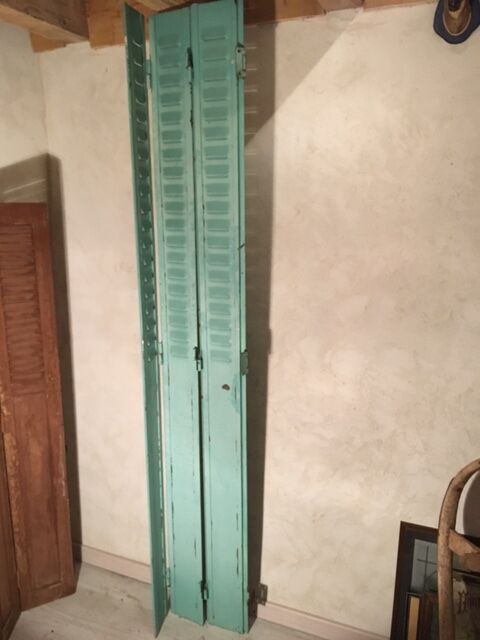 A large shutters old Persian metal indus vintage loft decoration accordion screen lot of 2