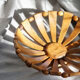 Wooden fruit basket with beads