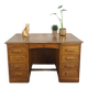 Old oak notary office with drawers, desk