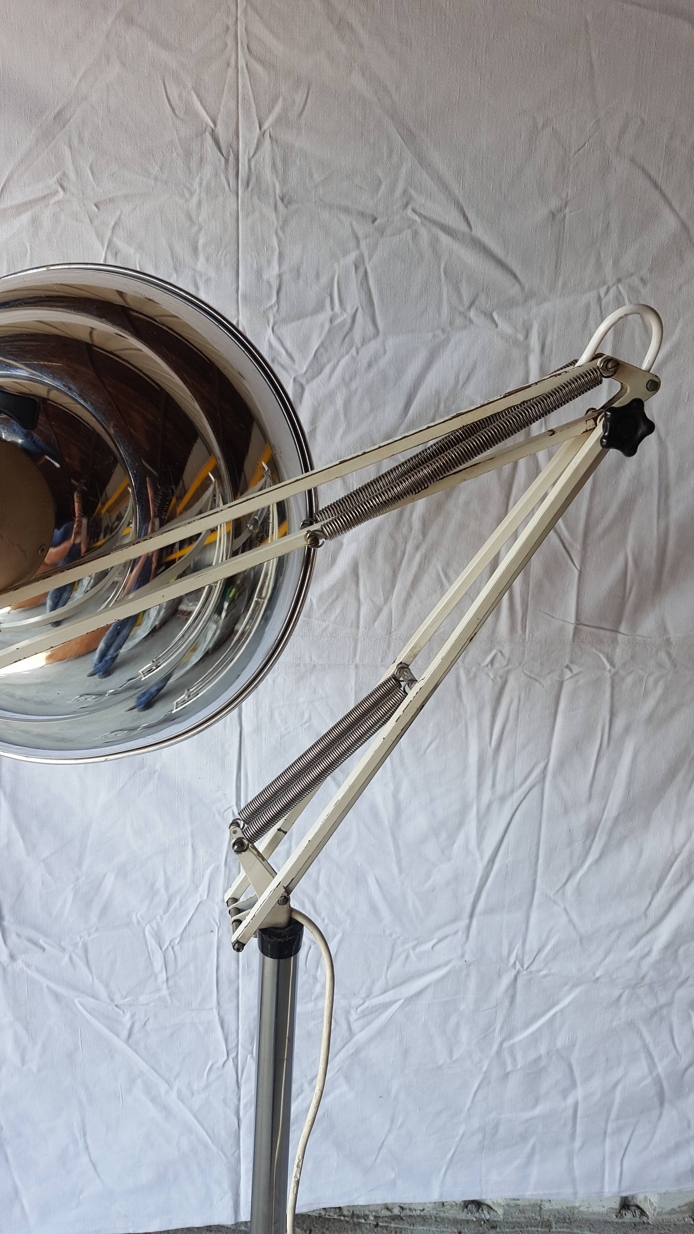 Old hospital floor lamp