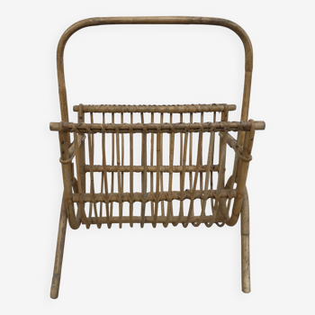 Rattan magazine holders from the 50s.