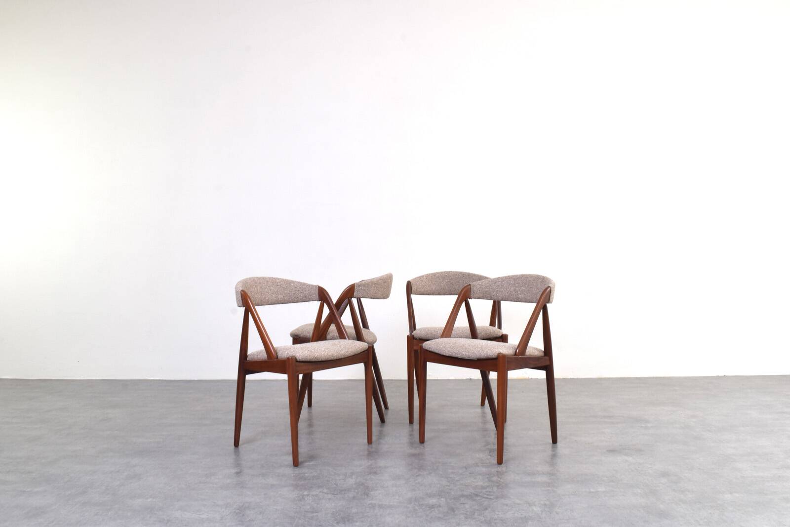 Mid-Century Teak Chairs Model 31 by Kai Kristiansen for Schou Andersen
