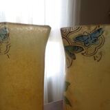 Pair of vases signed Leg for Legras
