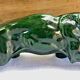 Art Deco lion statue 1930 cracked Saint Clement